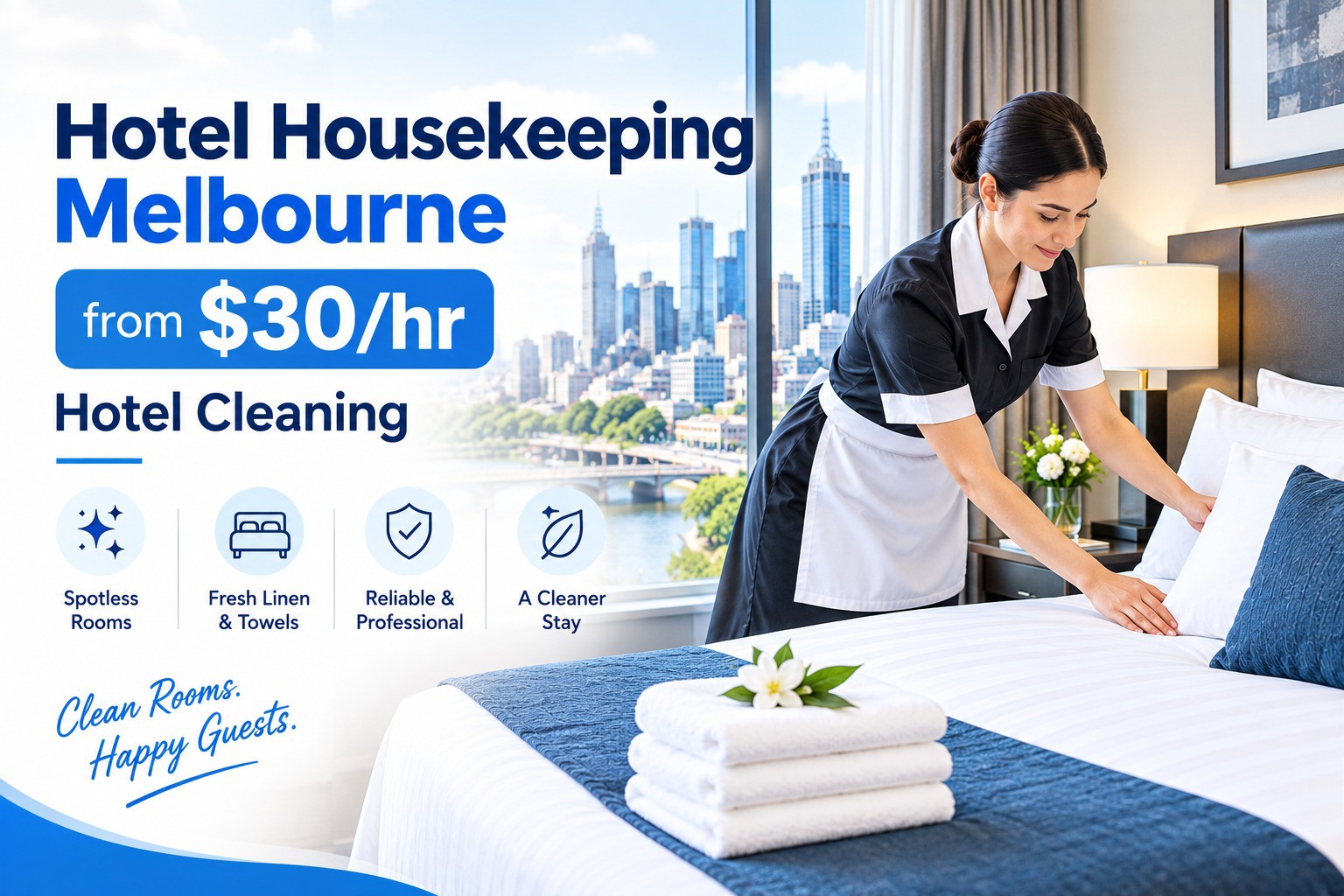 Hotel Housekeeping Melbourne from $30/hr | Hotel Cleaning