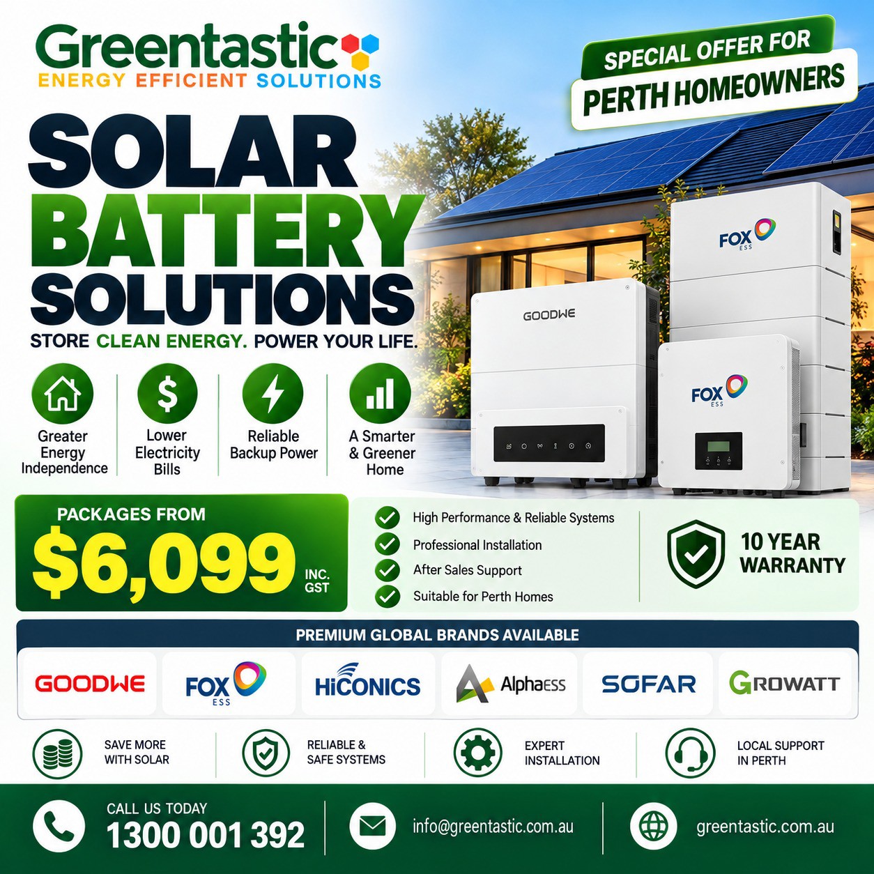Solar Battery Solutions in Perth