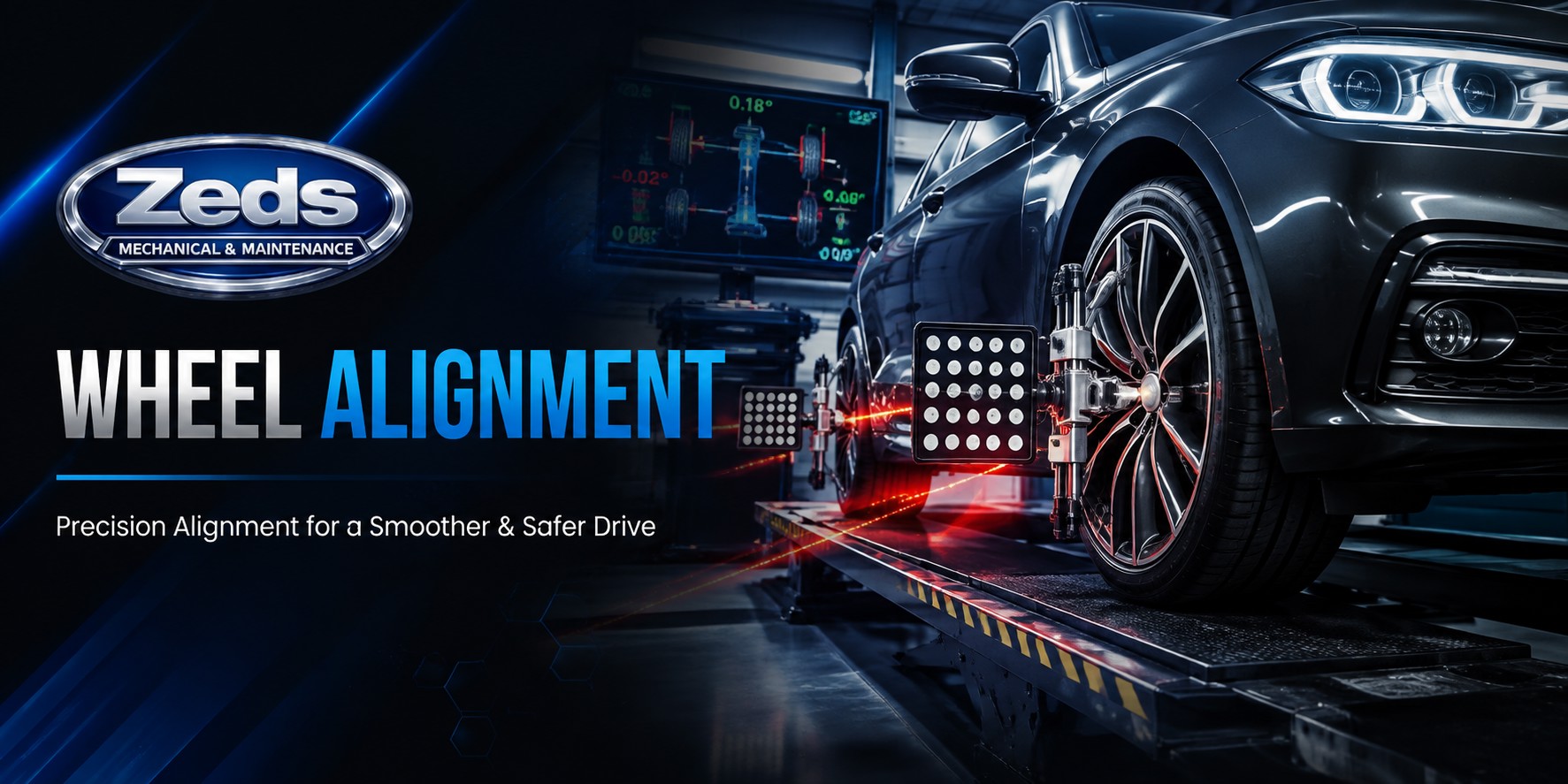 Precision Wheel Alignment Services - Zeds Mechanical