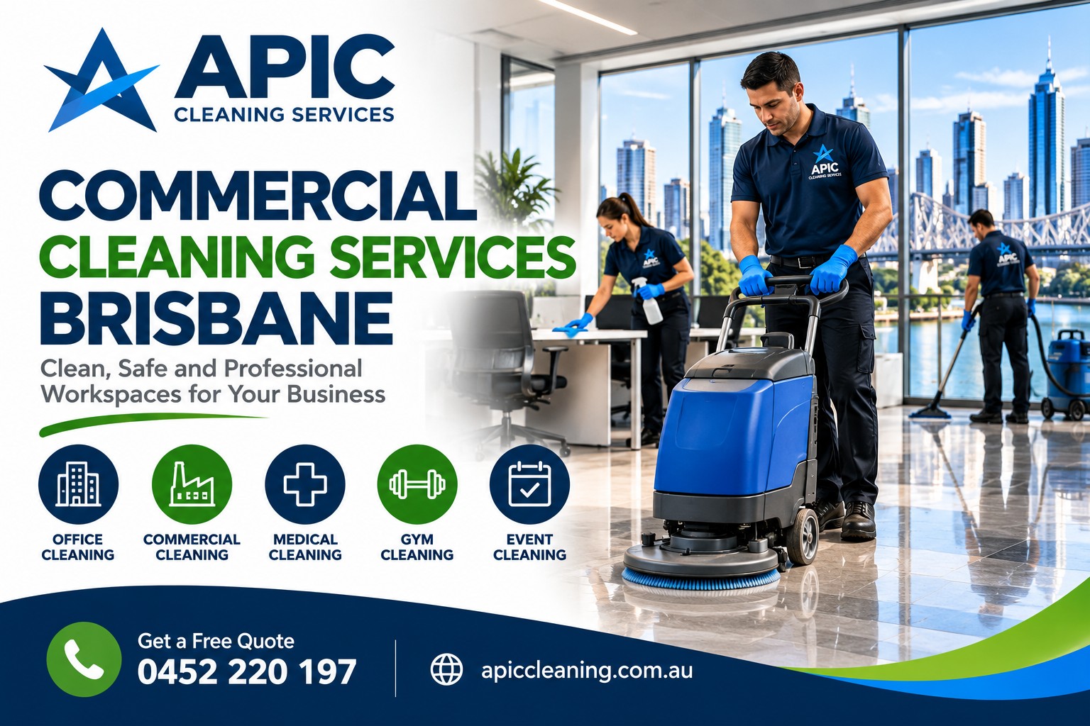  Commercial Cleaning Services Brisbane | Free Quotes | APIC