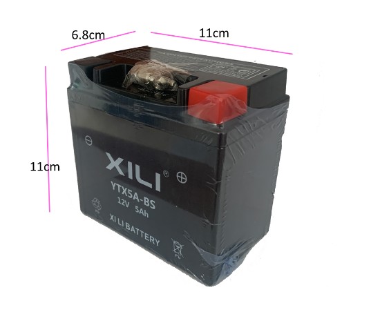 12V 5Ah motorcycle battery