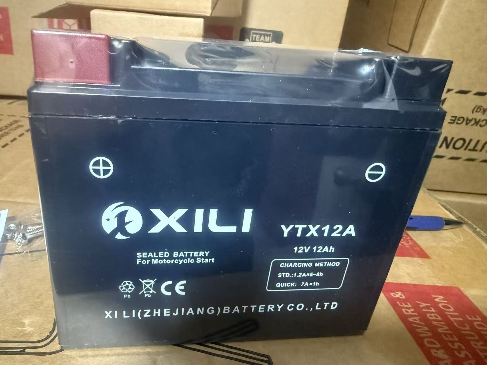 motorcycle battery 12V 9Ah, 12Ah,14ah