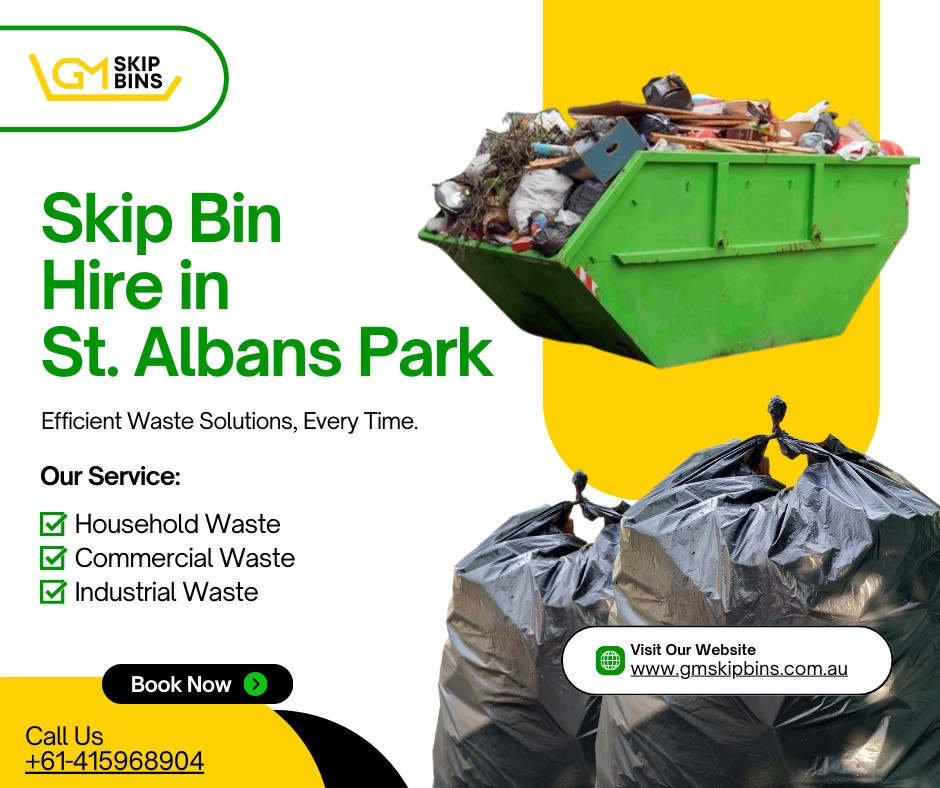 Skip & Hook Bin Hire in St Albans Park – Reliable Waste Removal
