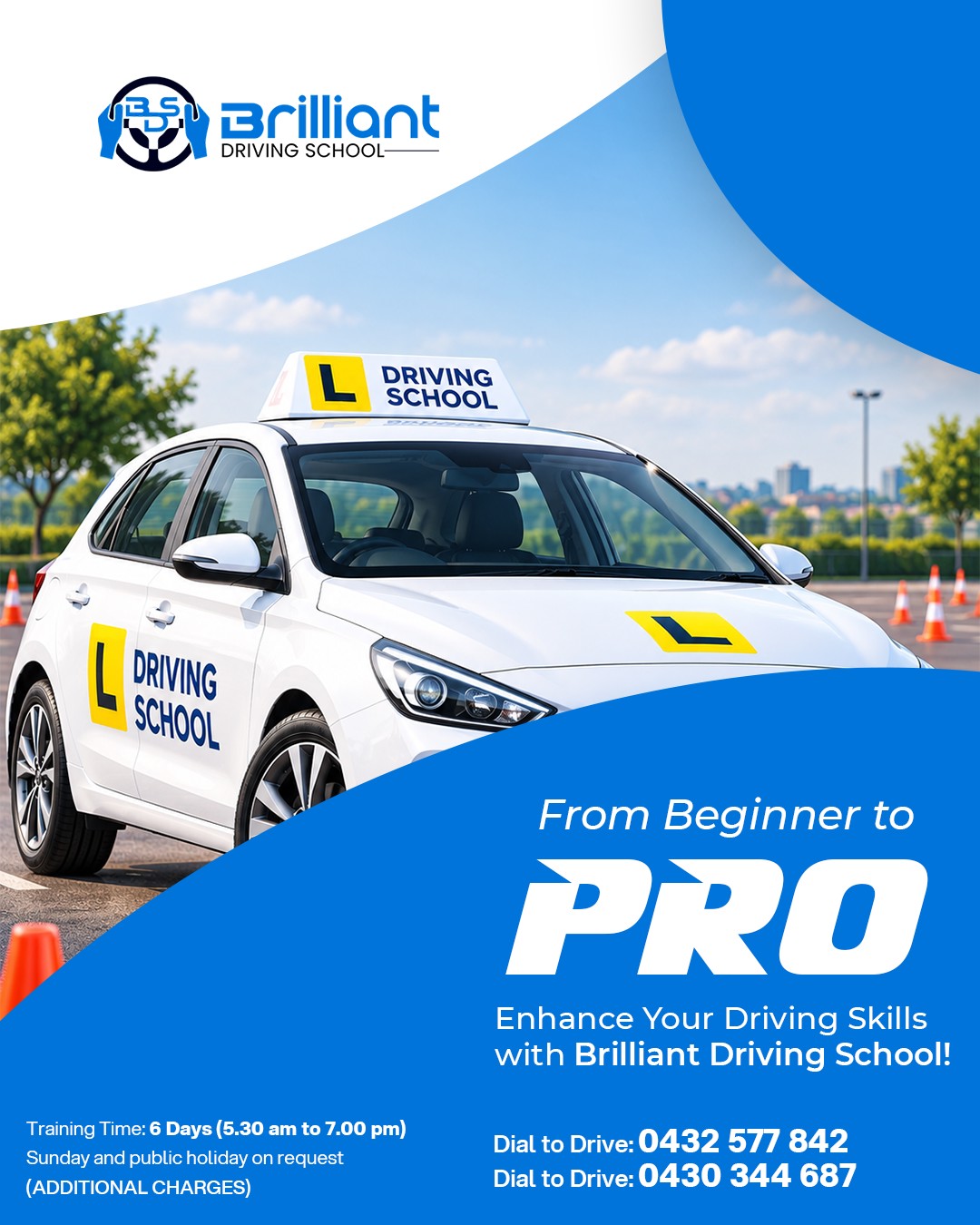 Driving School Perth | 60-Minute Lessons from $75 | Brilliant Driving School