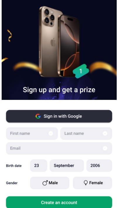  See how you can get a iPhone 16 Pro!