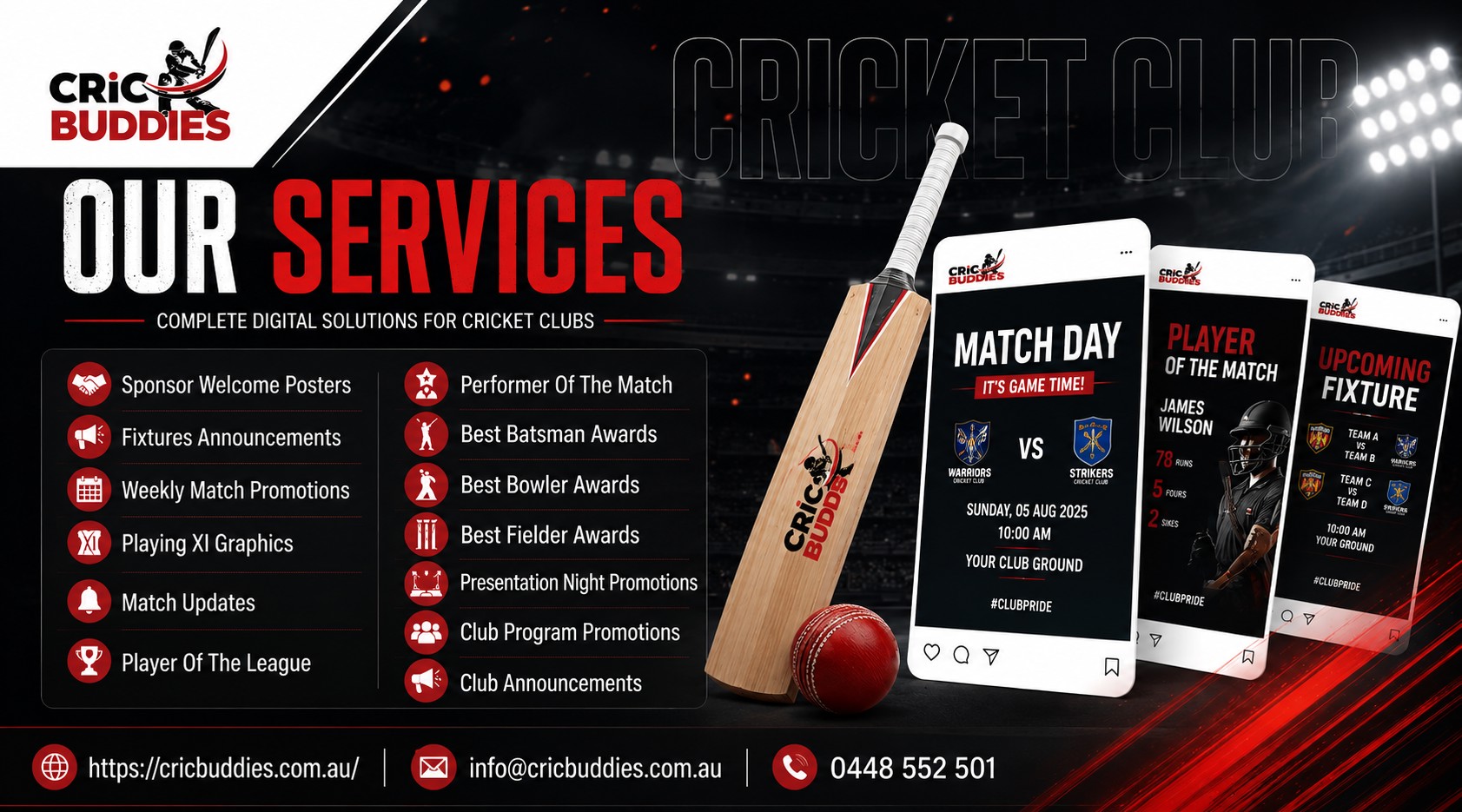 Cric Buddies – Cricket Club Social Media & Digital Marketing | Australia