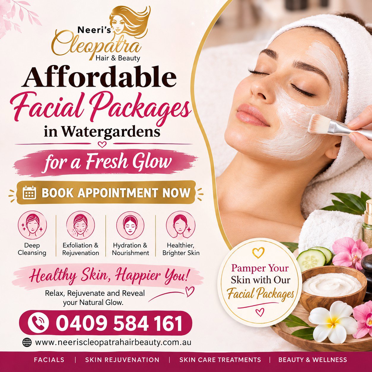 Affordable Facial Packages in Watergardens for a Fresh Glow - Book Appointment Now