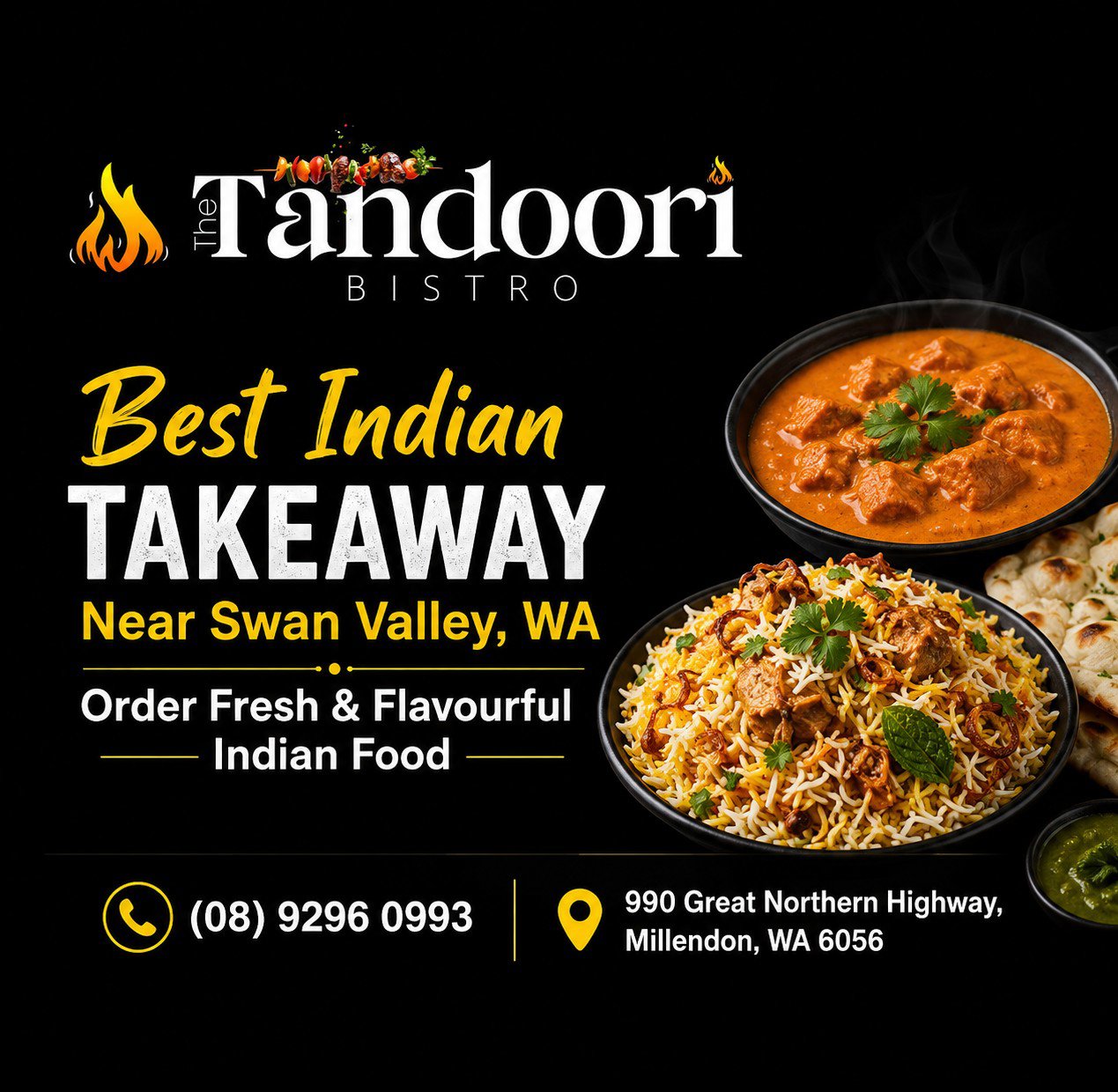 Best Indian Takeaway Near Swan Valley, WA – Order Fresh & Flavourful Indian Food