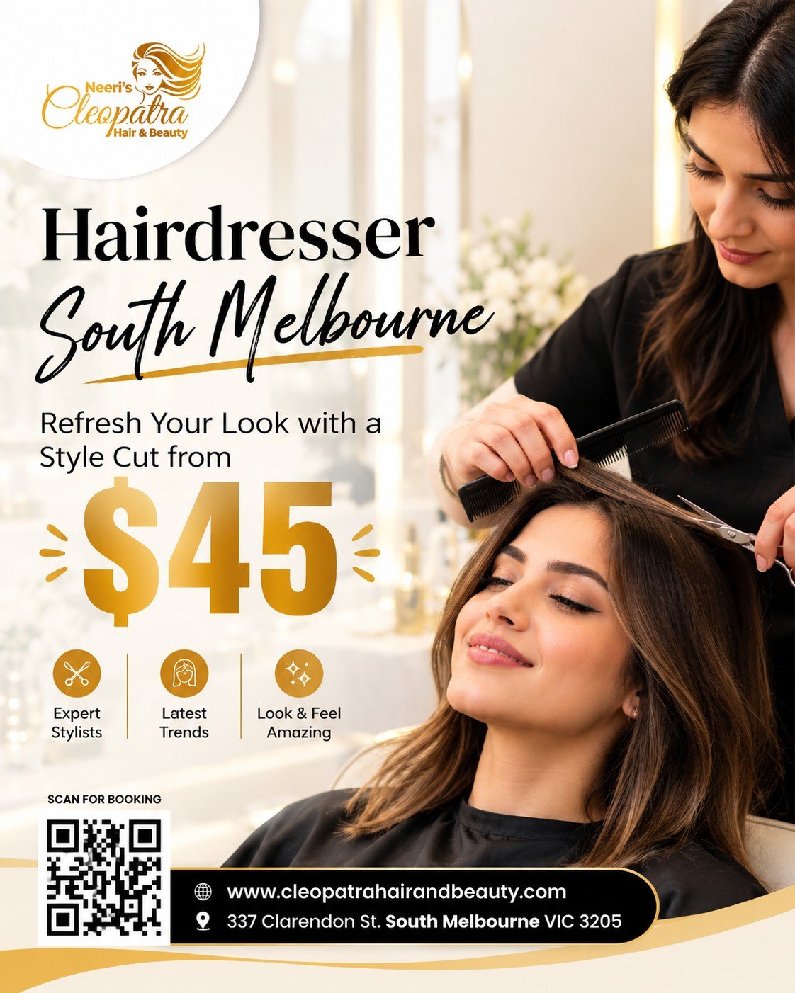 Hairdresser South Melbourne: Refresh Your Look with a Style Cut from $45