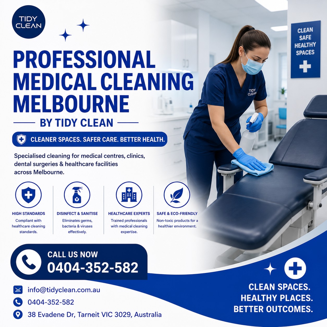 Professional Medical Cleaning Melbourne by Tidy Clean