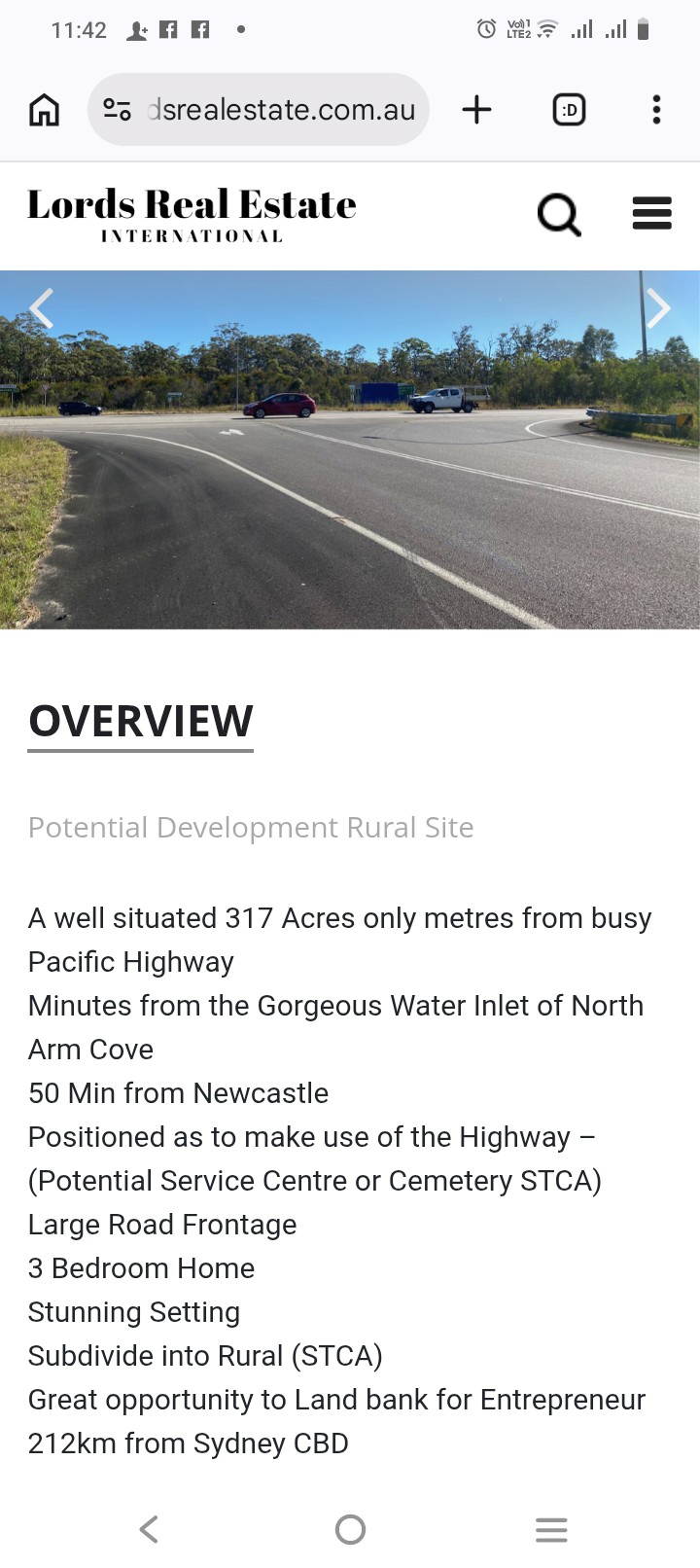 For sale development rural site 